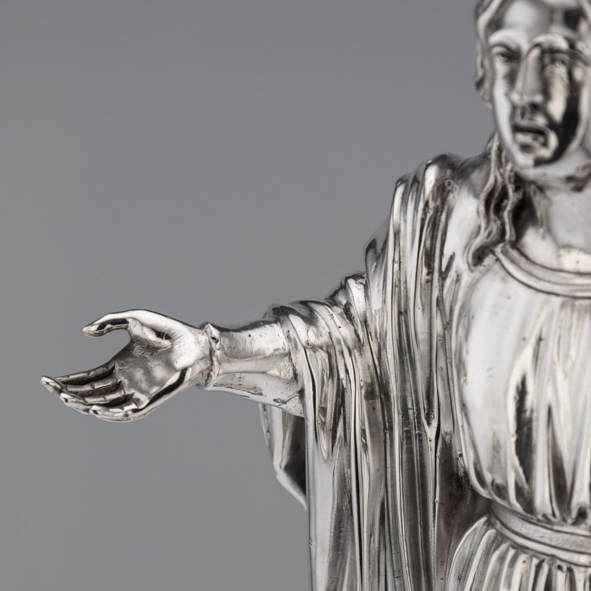 Antique 19th Century French Monumental Solid Silver Figural Centrepiece, c. 1880 For Sale 8