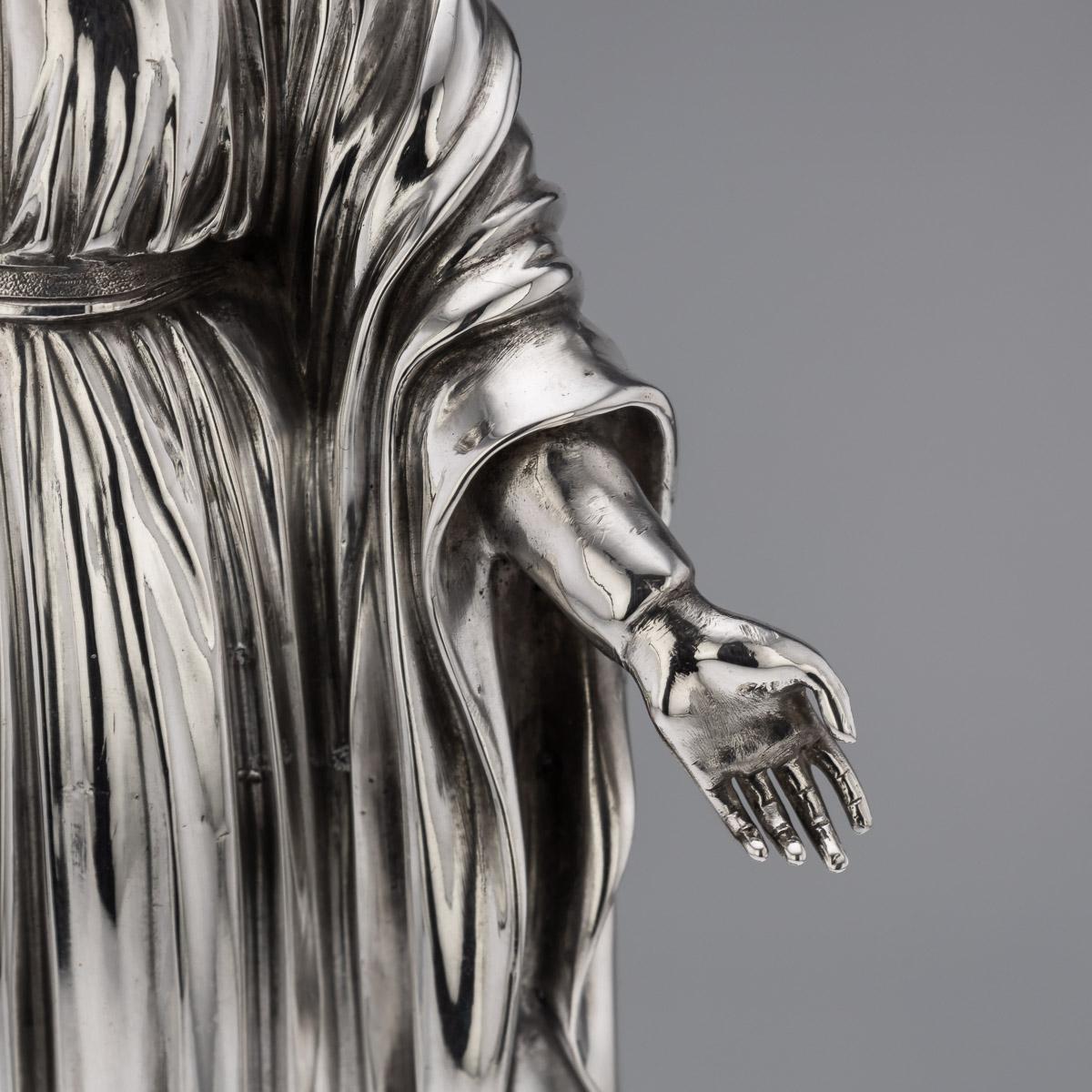 Antique 19th Century French Monumental Solid Silver Figural Centrepiece, c. 1880 For Sale 9