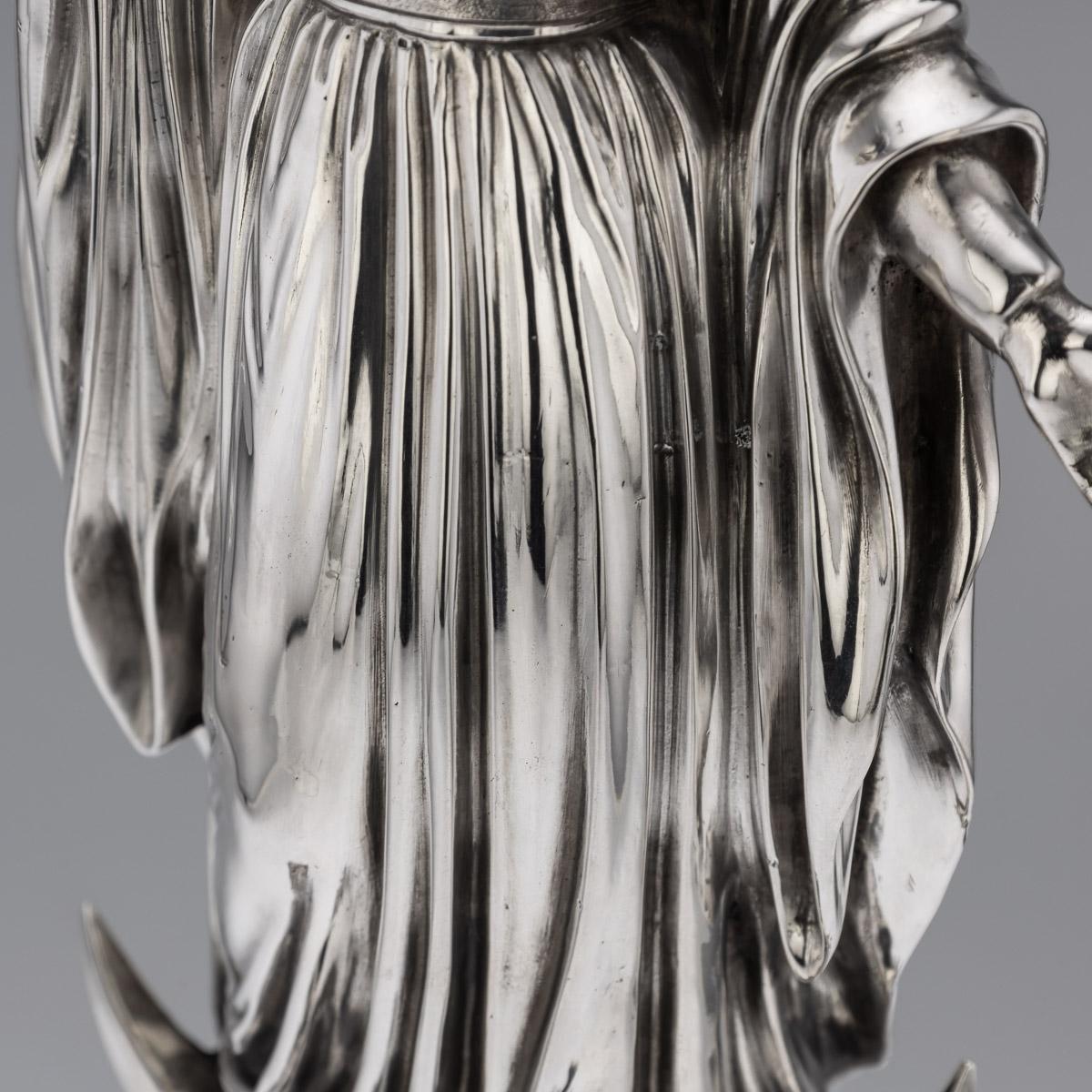 Antique 19th Century French Monumental Solid Silver Figural Centrepiece, c. 1880 For Sale 11