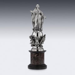 Antique 19th Century French Monumental Solid Silver Figural Centrepiece, c. 1880