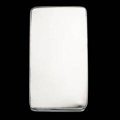 Tabatière géorgienne ancienne en étain massif, John Linnit, datant d'environ 1820