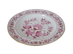 Antique 19thC German Dresden Meissen 1815-1860 Pink Floral Dinner Plate 9"