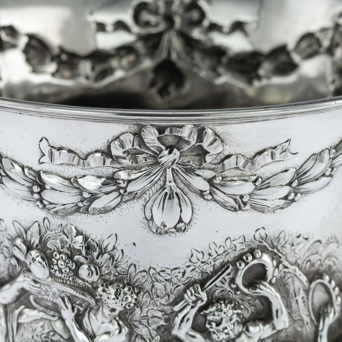 19th Century German Solid Silver Wine Coolers, Georg Roth, Hanau, circa 1890 4