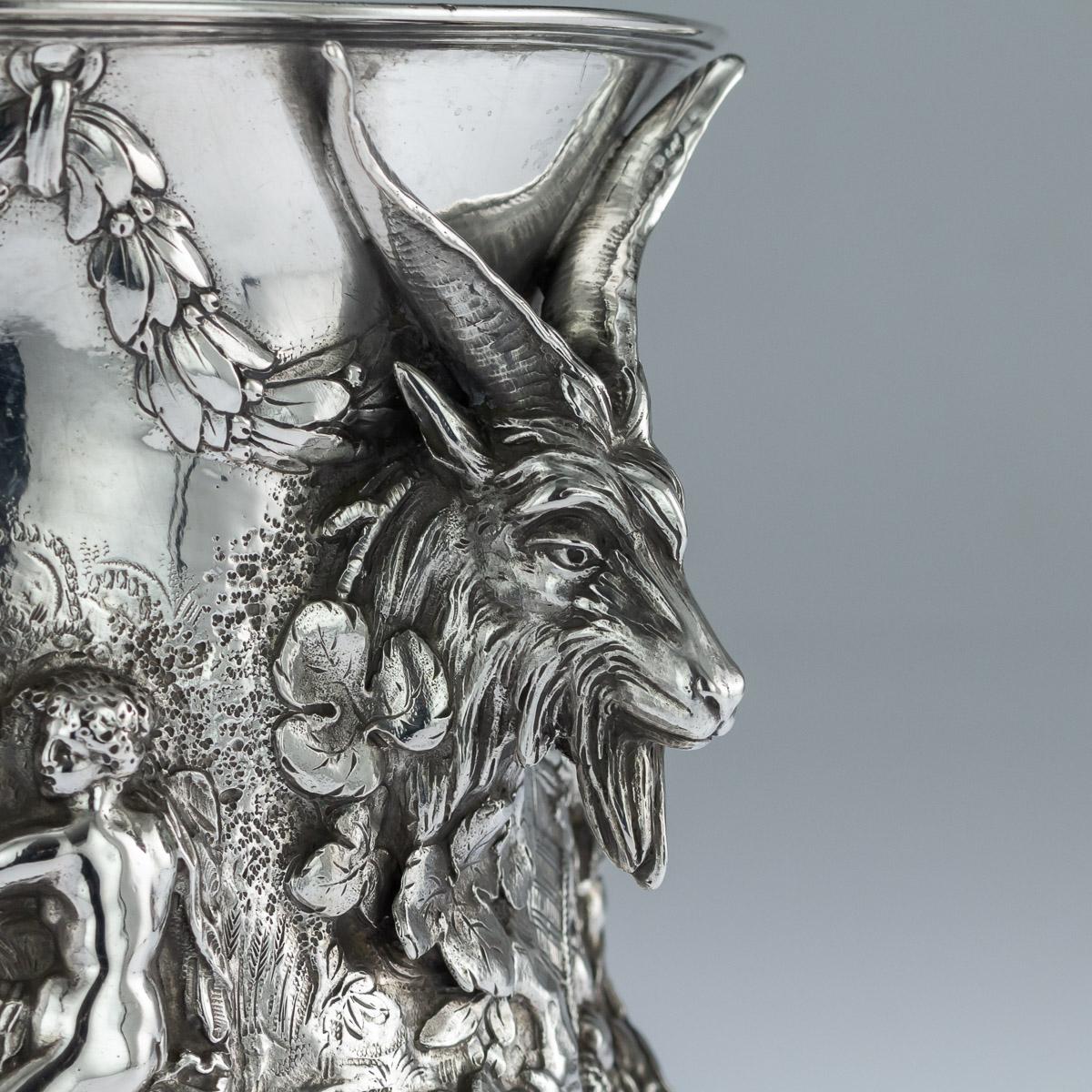 19th Century German Solid Silver Wine Coolers, Georg Roth, Hanau, circa 1890 5