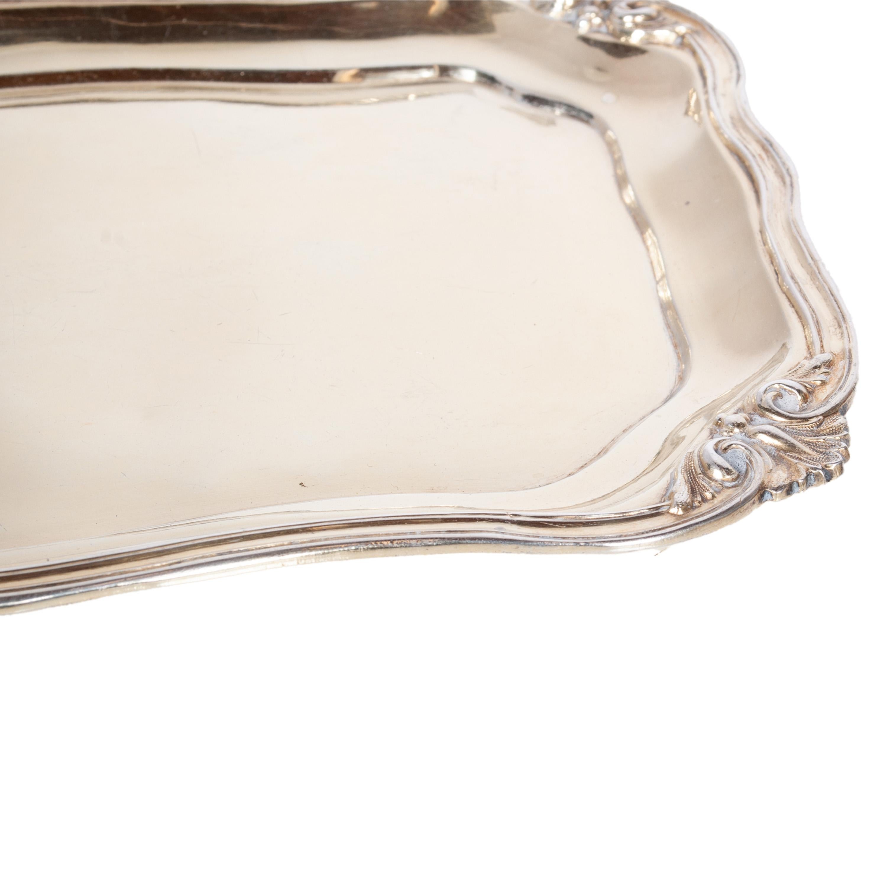 Antique 19thC Imperial Russian Silver Rococo Tray Adolf Sper St. Petersburg 1845 For Sale 7