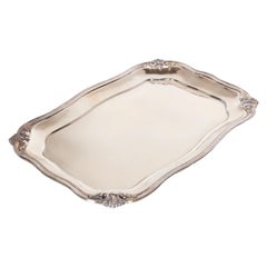 Antique 19thC Imperial Russian Silver Rococo Tray Adolf Sper St. Petersburg 1845