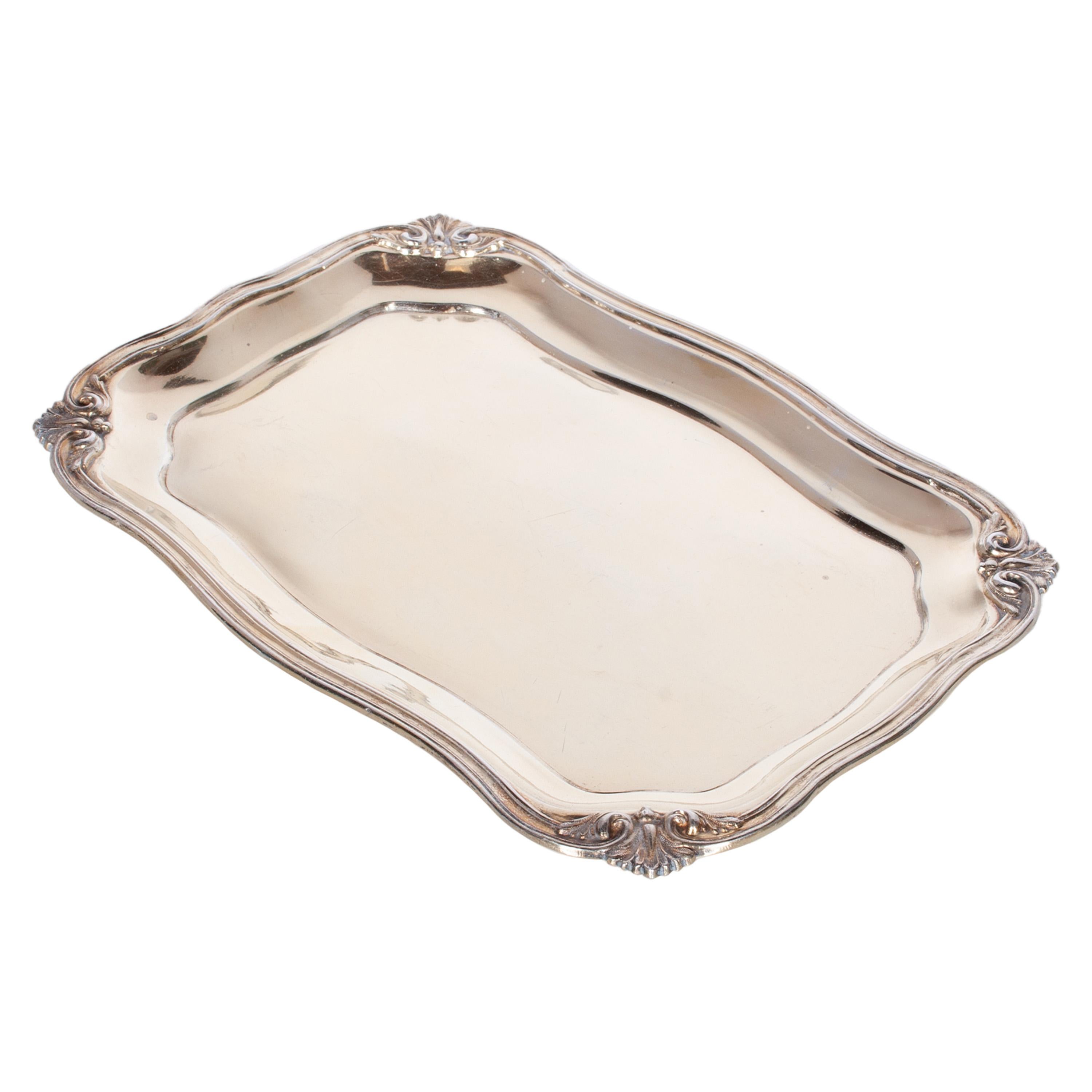 Antique 19thC Imperial Russian Silver Rococo Tray Adolf Sper St. Petersburg 1845 For Sale 1