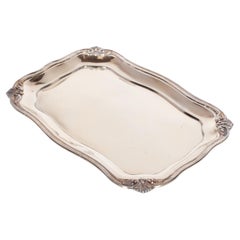Antique 19thC Imperial Russian Silver Rococo Tray Adolf Sper St. Petersburg 1845
