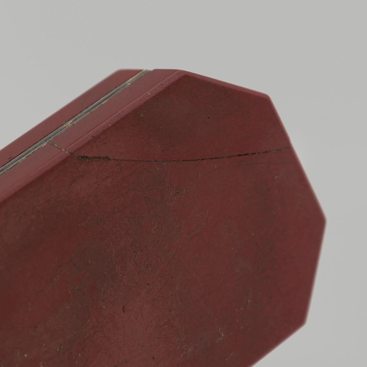 Antica scatola a micro mosaico in argento e argento dorato del XIX secolo, 1890 ca. in vendita 11