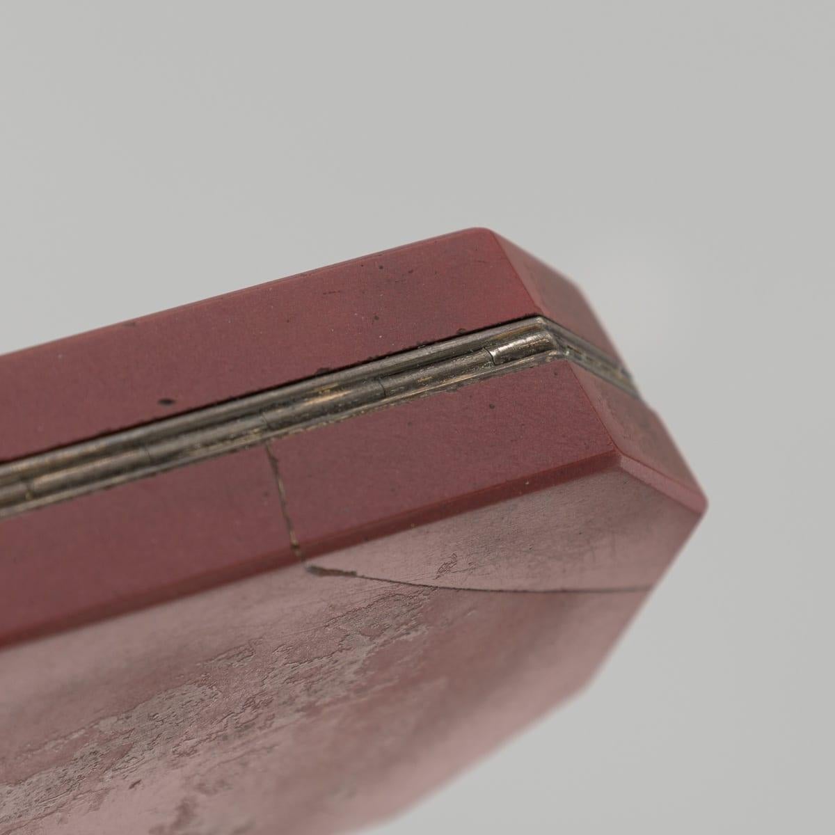 Antica scatola a micro mosaico in argento e argento dorato del XIX secolo, 1890 ca. in vendita 12