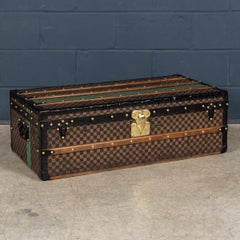 Antique 19thC Louis Vuitton Trunk In Damier Canvas, France c.1890