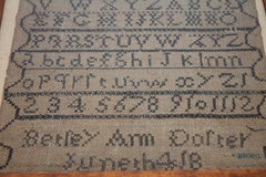 Antique 19th Century Sampler from Philadelphia Dated 1804