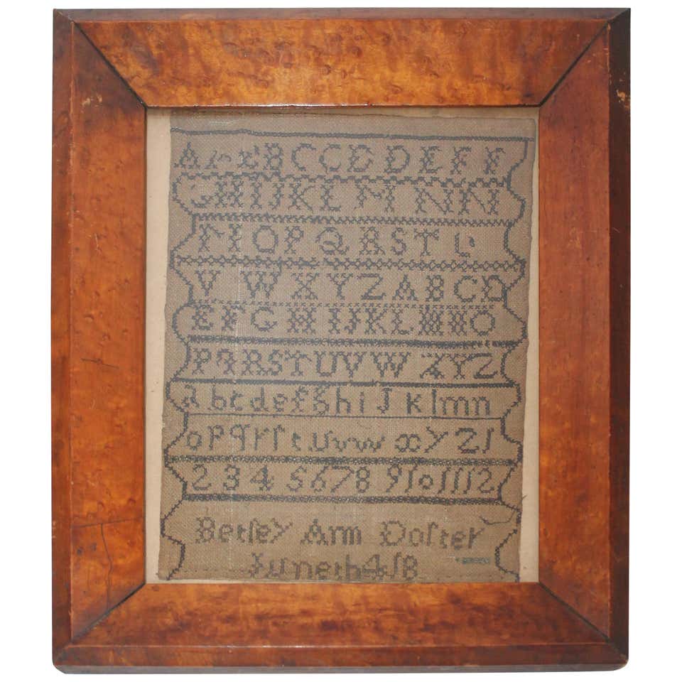 Antique Cross Stitch Samplers - For Sale on 1stDibs