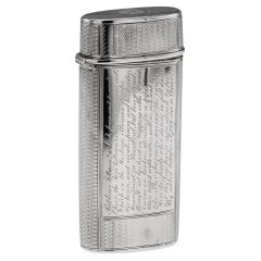 Antico astuccio per sigari in argento massiccio vittoriano del XIX secolo, John Teare, Londra, 1831 ca.