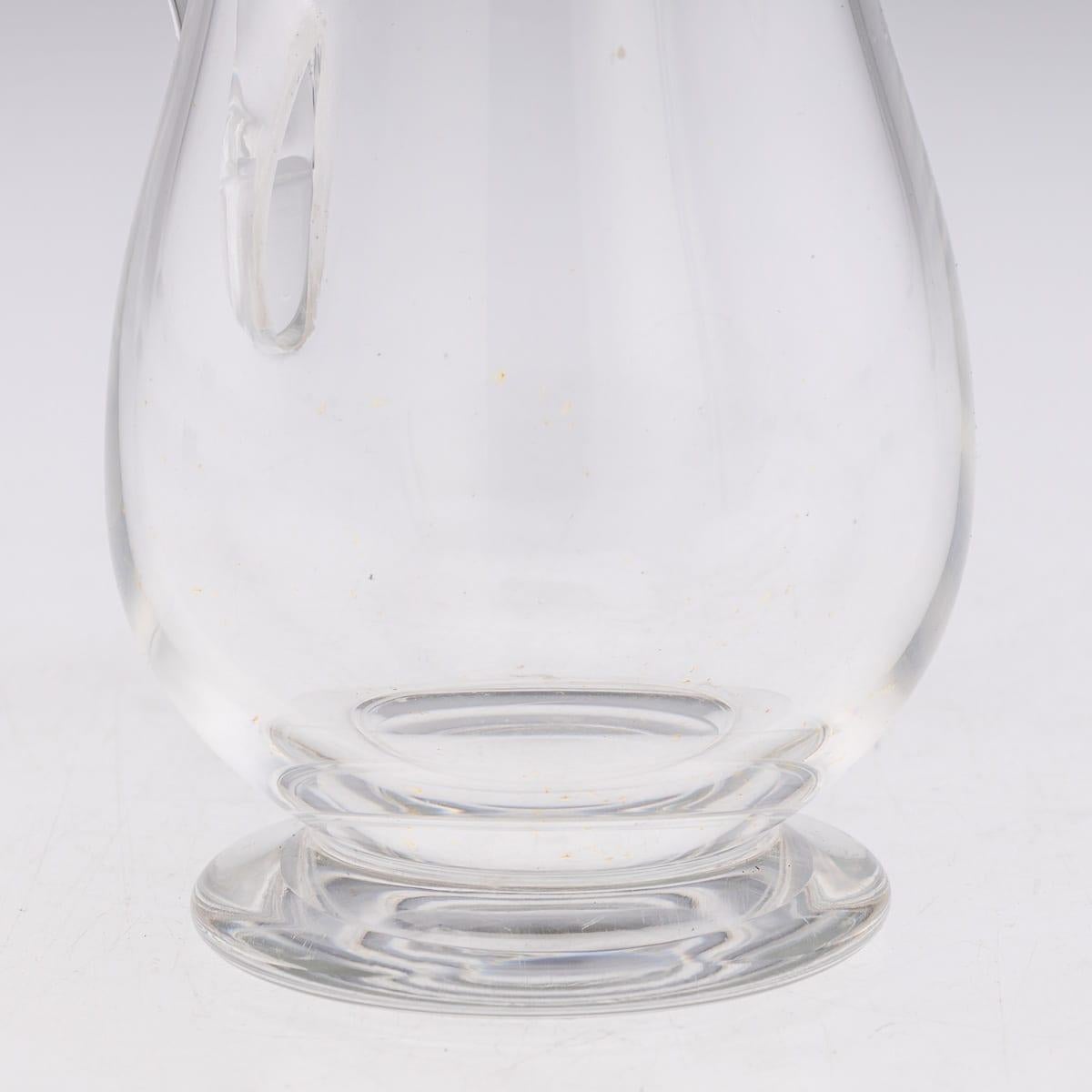 Antique 19thC Victorian Solid Silver & Clear Glass Novelty Dog Claret Jug c.1884 For Sale 8