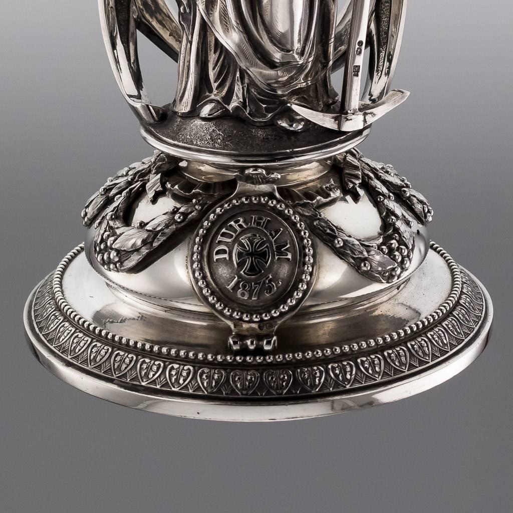 Antique Victorian Solid Silver Figural Comports, Hunt & Roskell, circa 1874 1