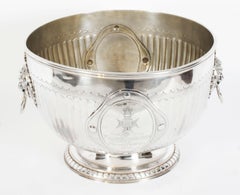 Antique "1st Lancashire Rifle" Silver Plated Wine Cooler Elkington 19th Century