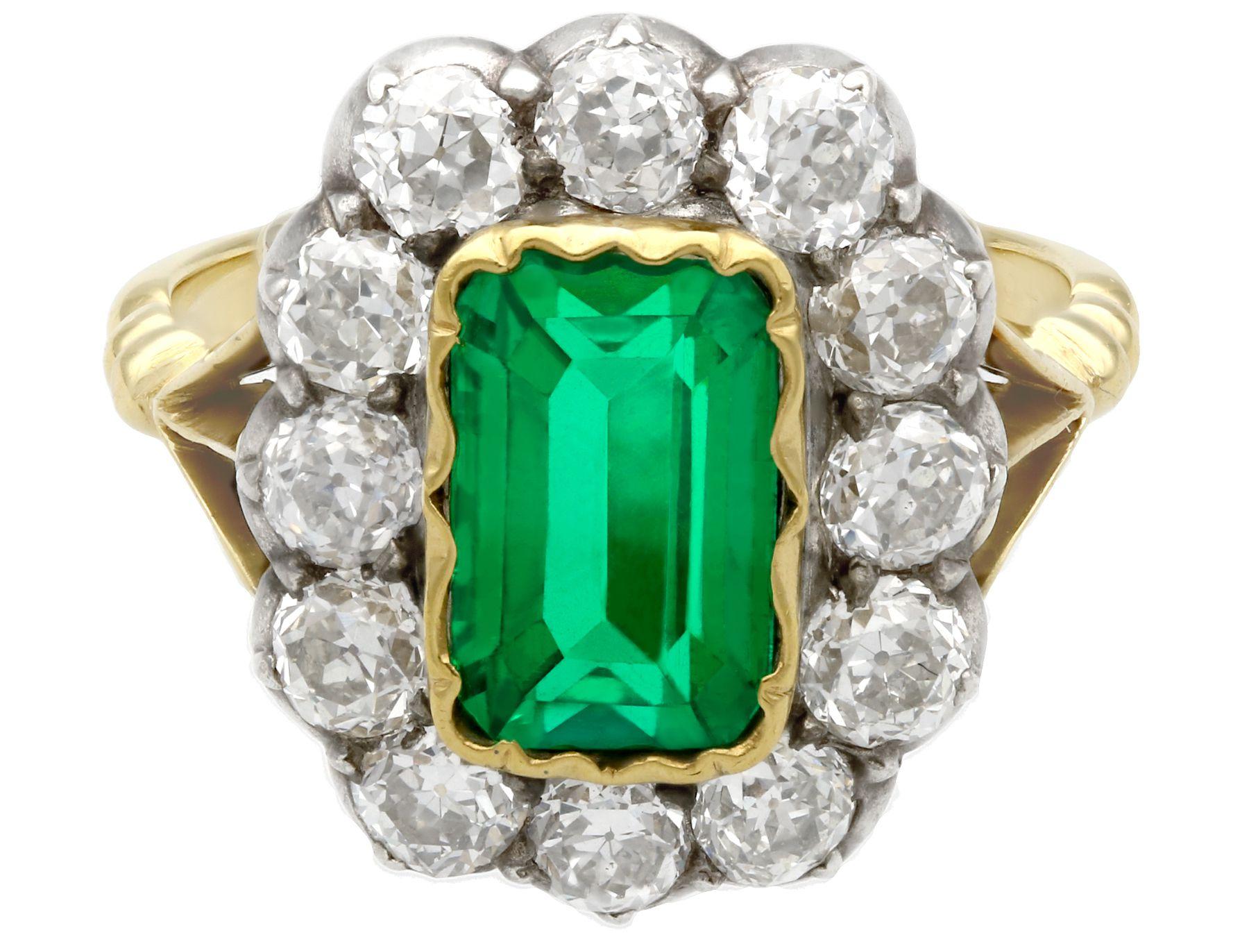 emerald 2 carat ring