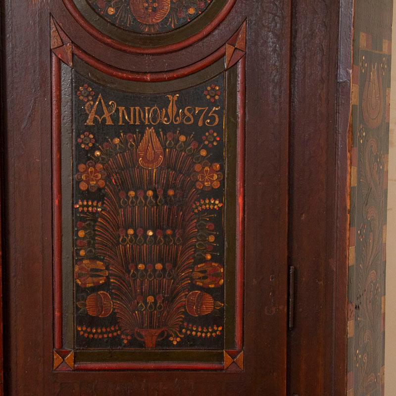 Antique 2-Door Hungarian Armoire with Original Folk Art Paint 6