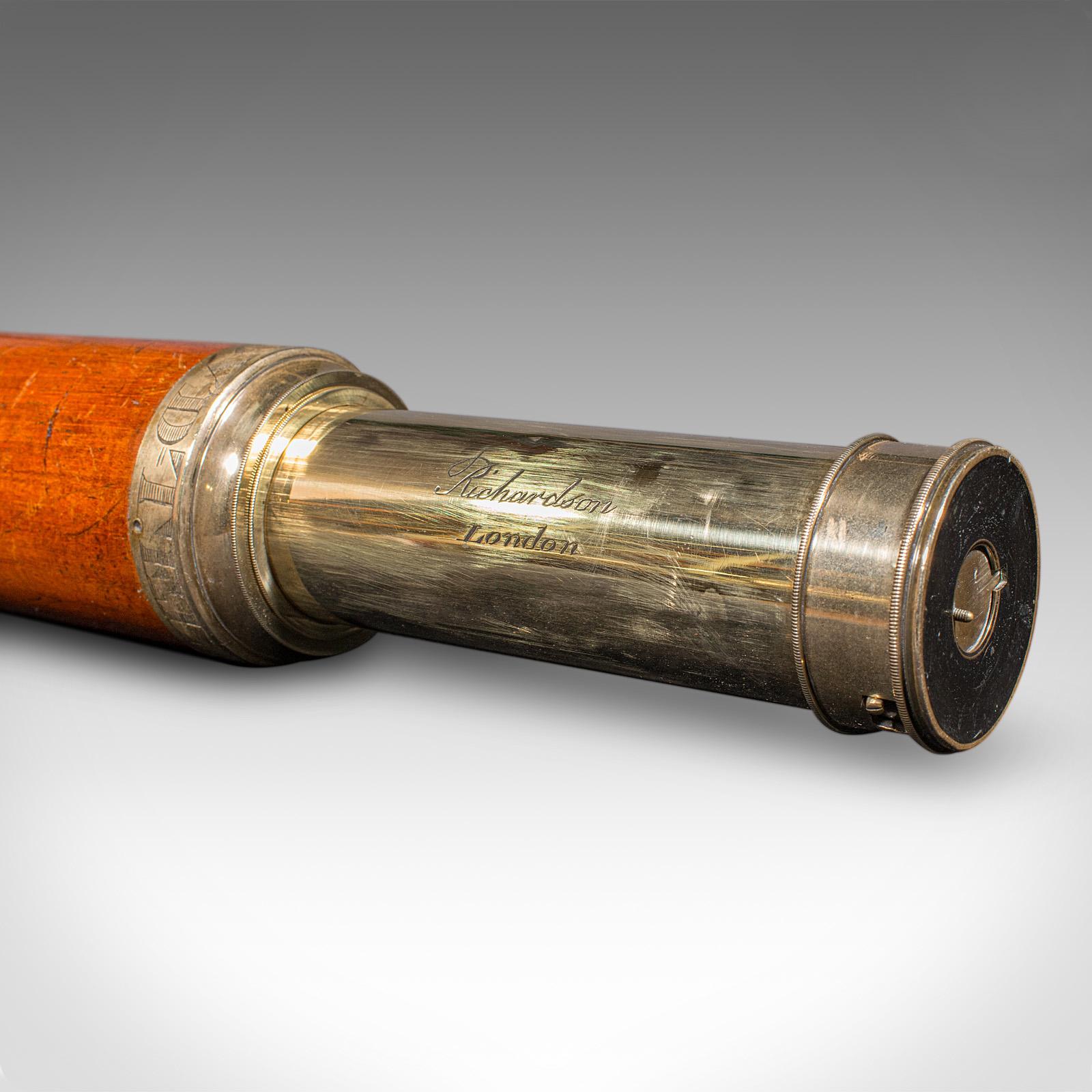 Antico Telescopio a 2 estrazioni, Inglese, Marittimo, Diurno o notturno, Richardson, Regency in vendita 4