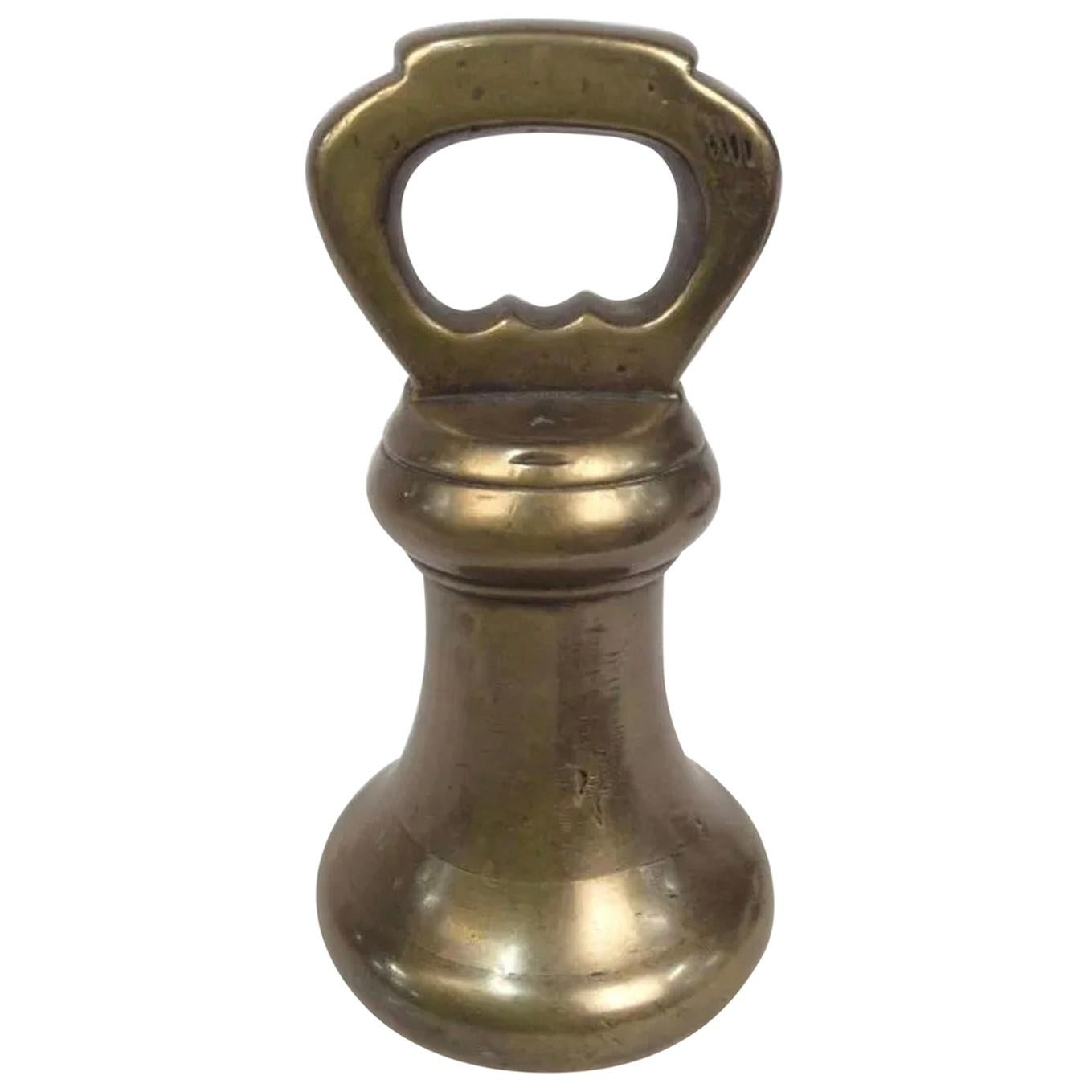 Antique 2 LB Grocers Brass Weight