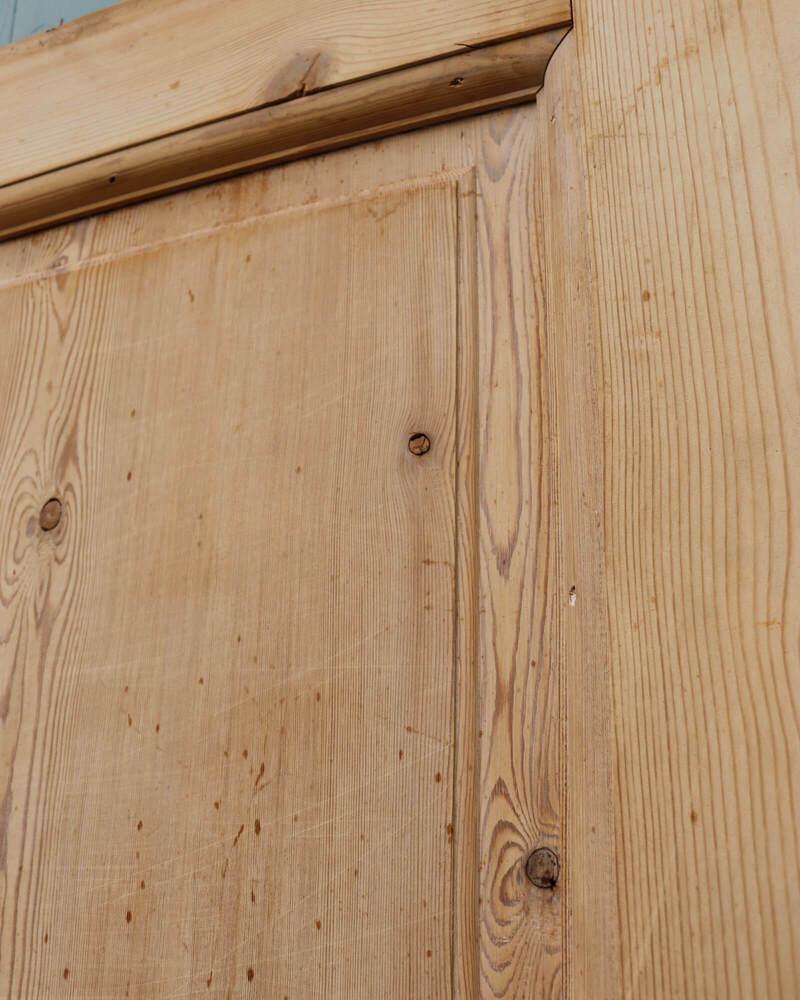19th Century Antique 2-Panel English Pine Internal Door For Sale