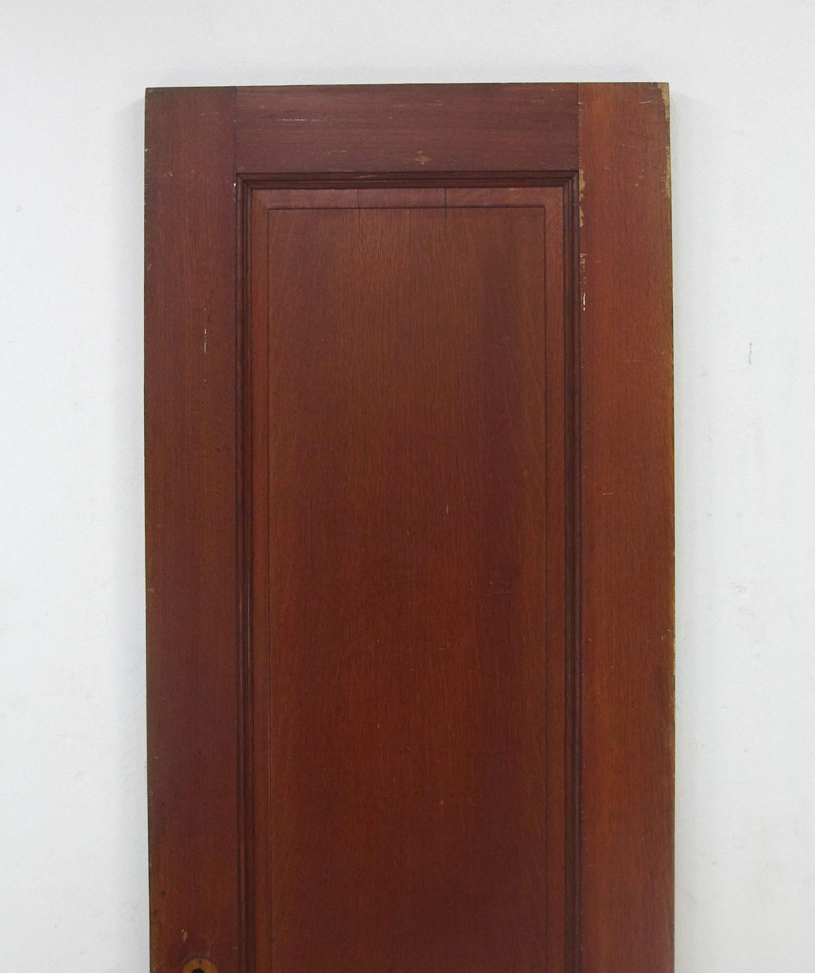 American Antique 2 Panel Quarter Sawn Oak Door in a Dark Tone