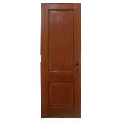 Antique 2 Panel Quarter Sawn Oak Door in a Dark Tone