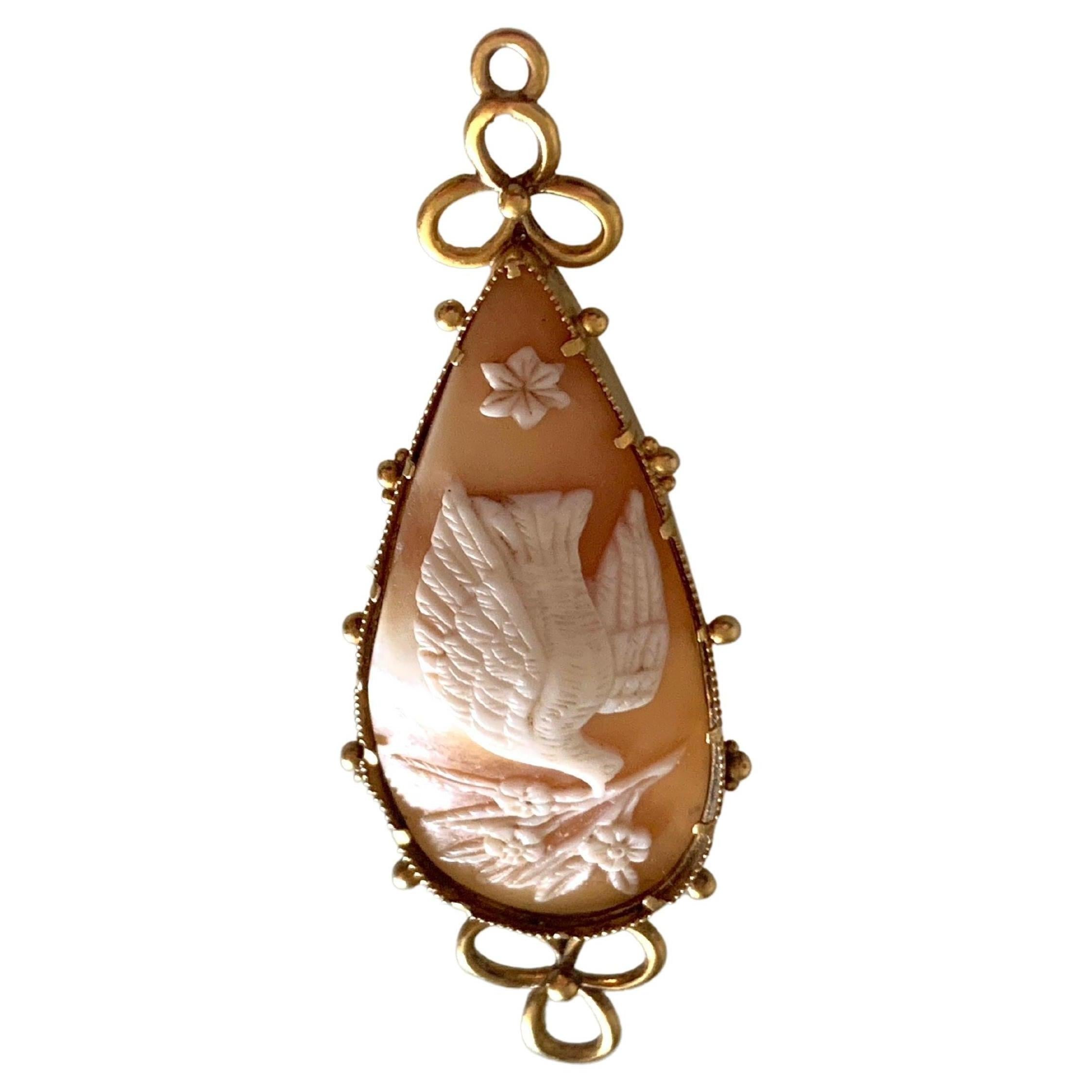 Antique 20 Carat Gold Victorian Cameo Section