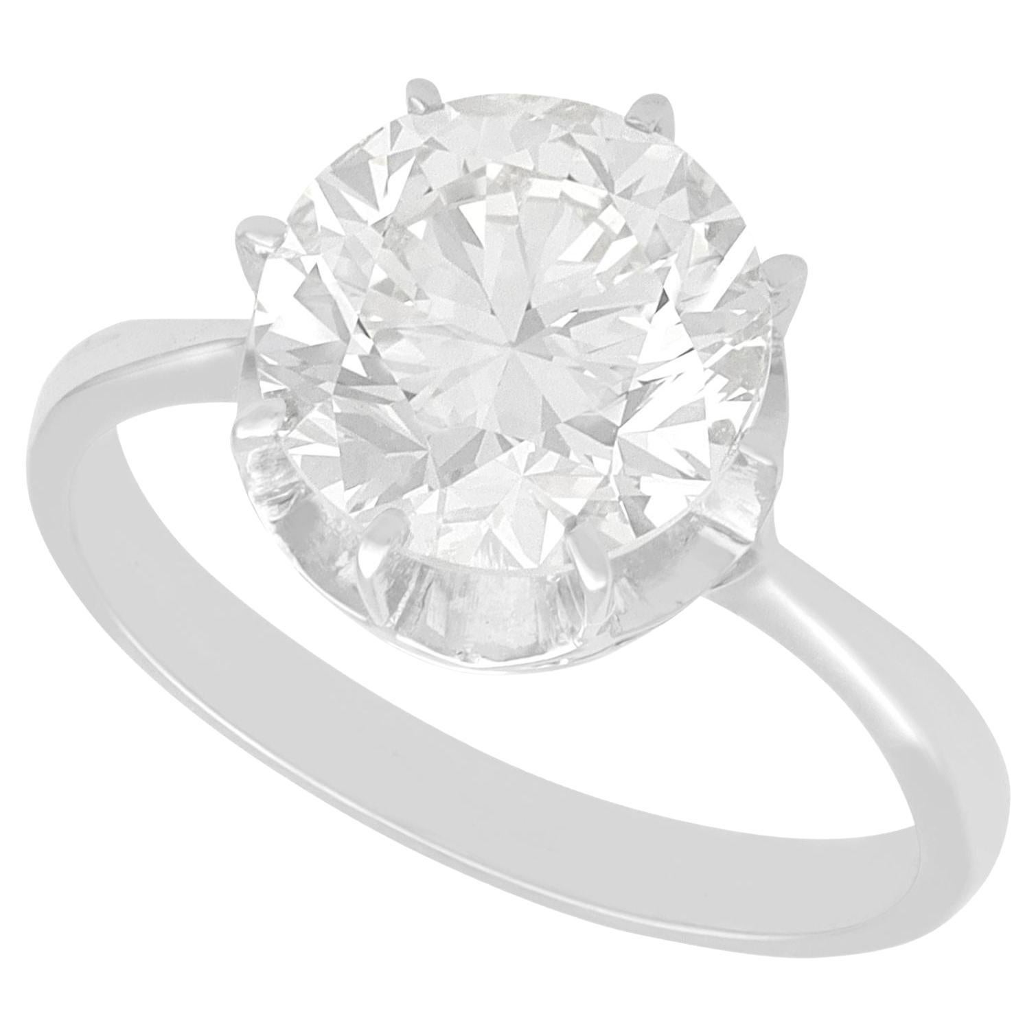 Antique 2.01 Carat Diamond and White Gold Solitaire Ring 
