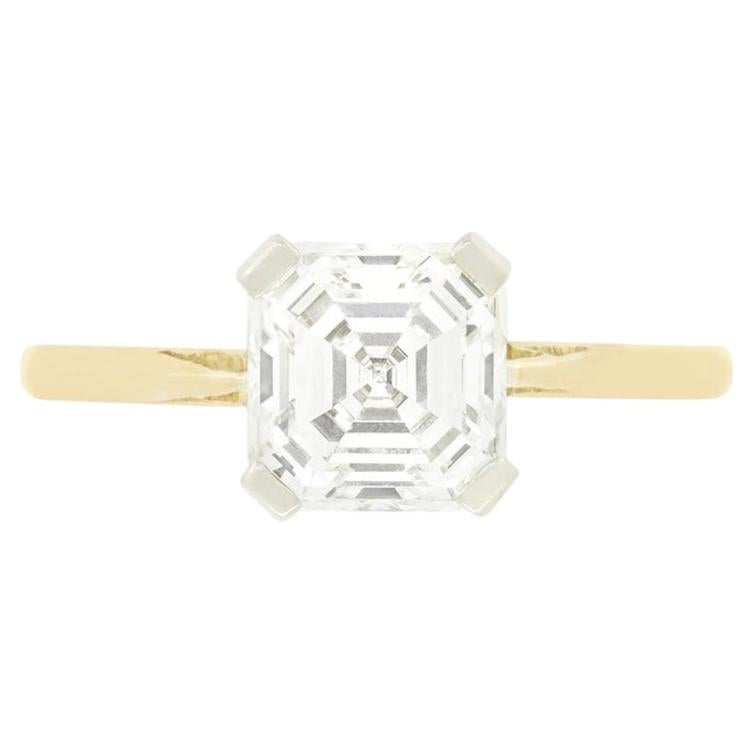 Antique 2.01ct Diamond Solitaire Ring, hallmarked 1915 For Sale