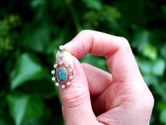 1930s 2.02 Carat Opal and Diamond White Gold Drop Earrings