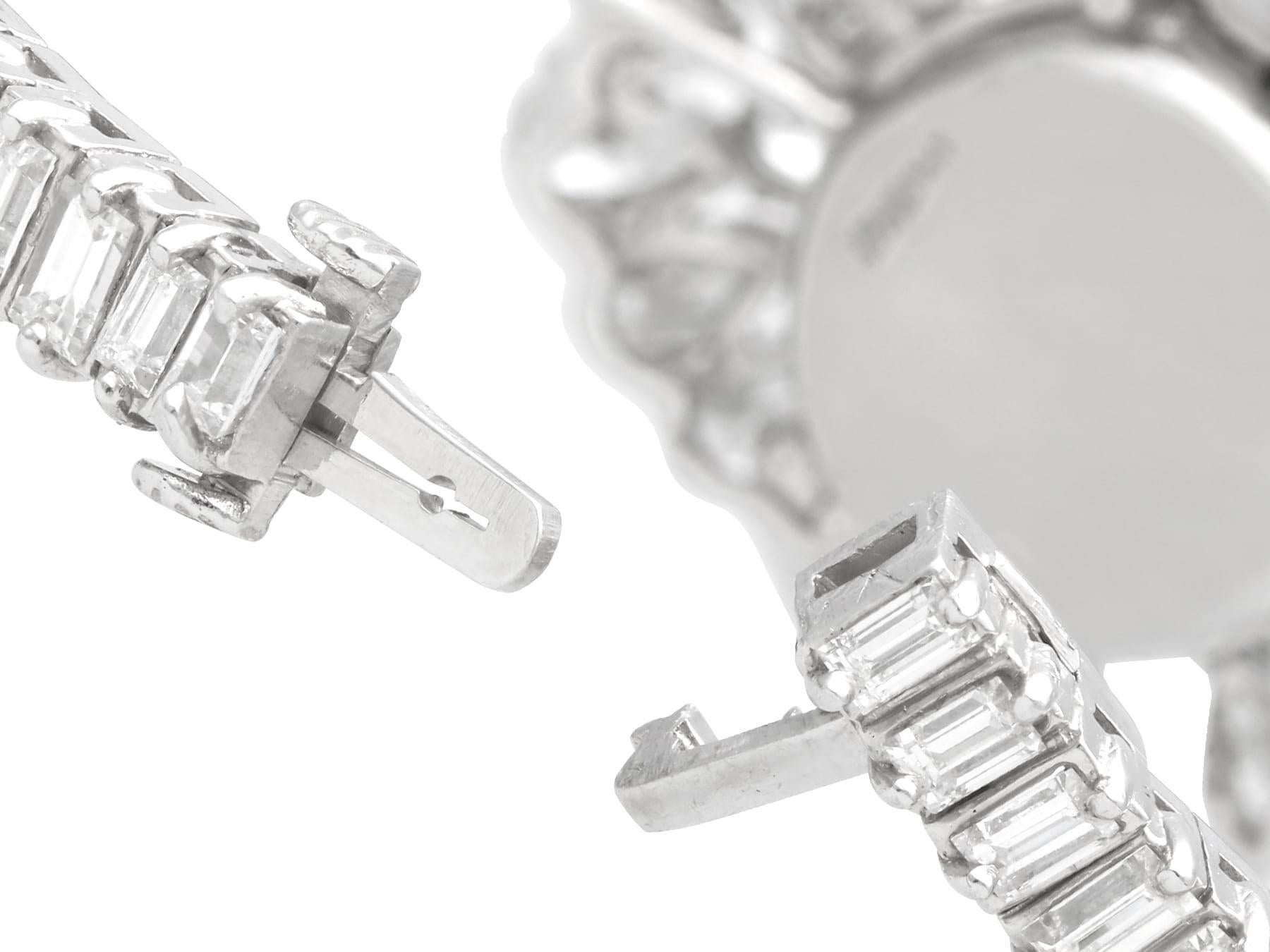 Antique 20.90 Carat Diamond, Platinum and Palladium Cocktail Watch Circa 1925 7