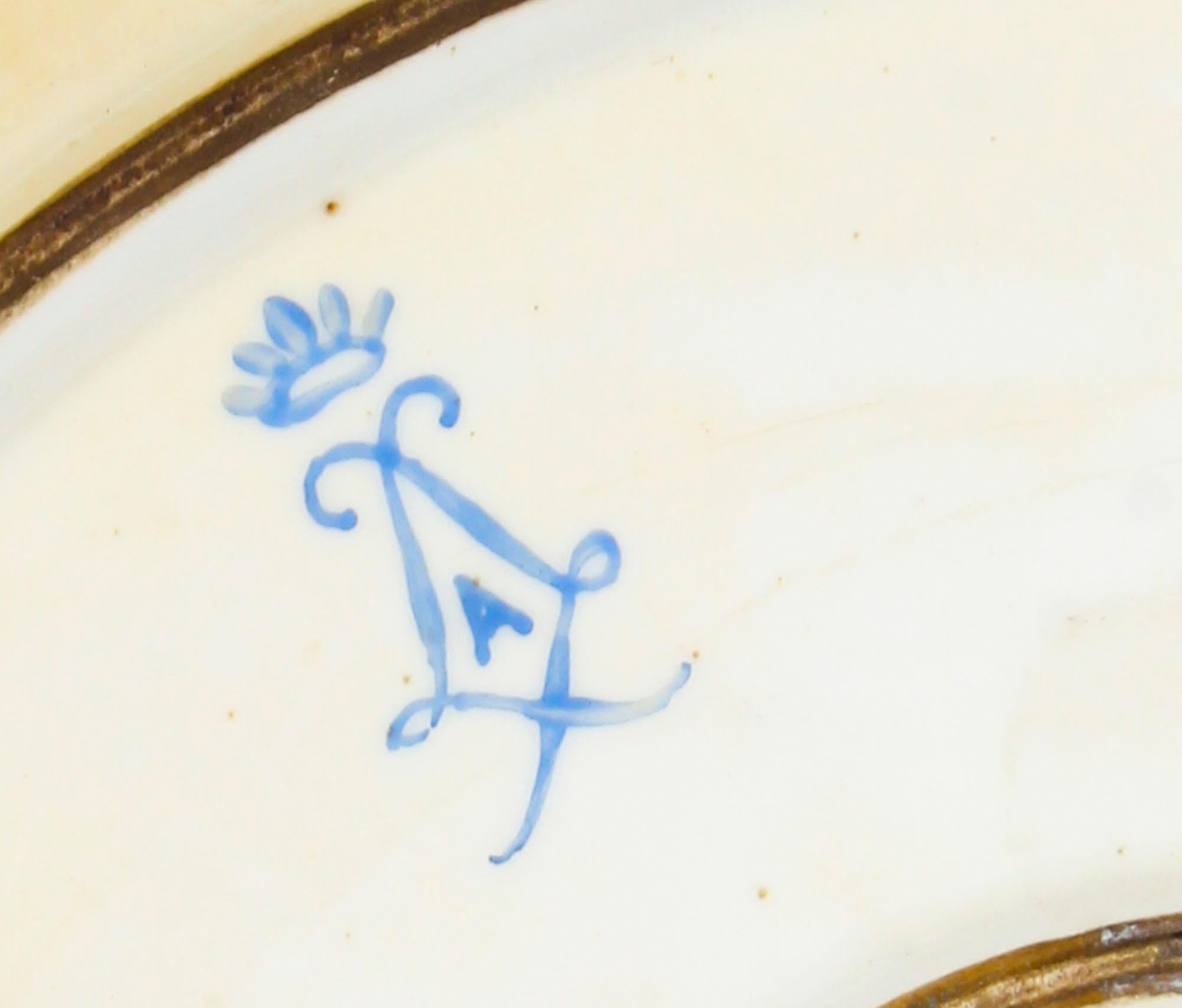 Antique Sevres Porcelain Charger of Louis XVI, 18th Century 3
