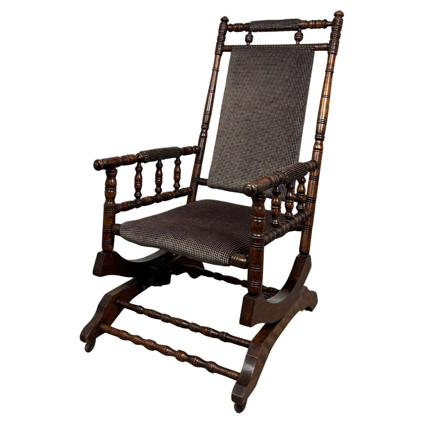 Antique 20th Century American Beech Rocking Chair ( REF AF-3649 ) For ...