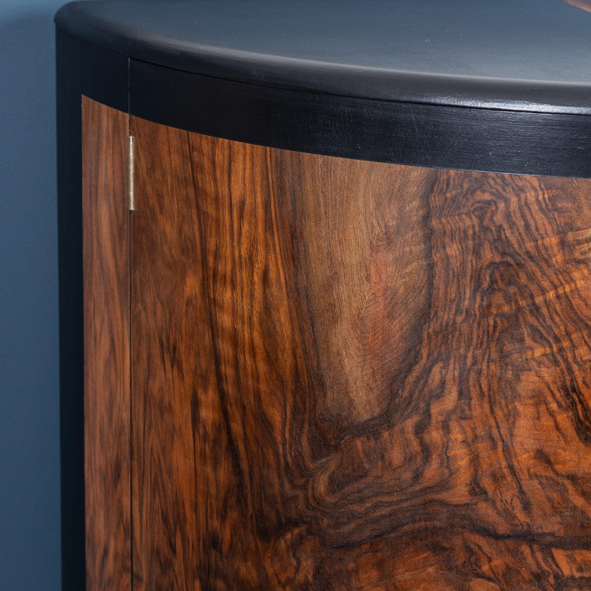 Antiker Art-déco-Cocktailschrank „Demi Lune“ aus dem 20. Jahrhundert, ca. 1920 im Angebot 7