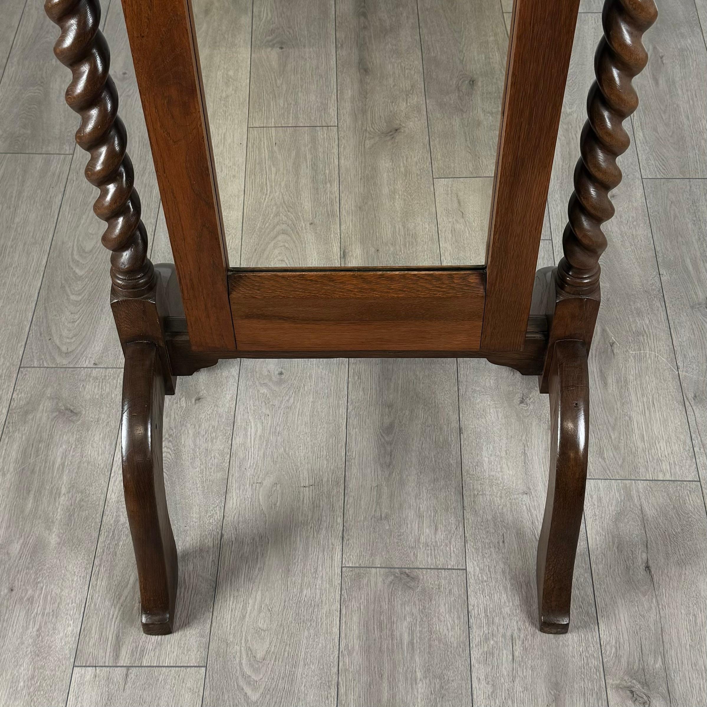 Antico specchio ovale Barley Twist del XX secolo in Oak ( REF AFS-3541 ) in vendita 5
