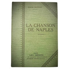 Antique 20th Century Book by Eugène Montfort - "La chanson de Naple" - 2Y232