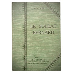 Antique 20th-Century Book "Le Soldat Bernard" by Paul Acker - 2Y229