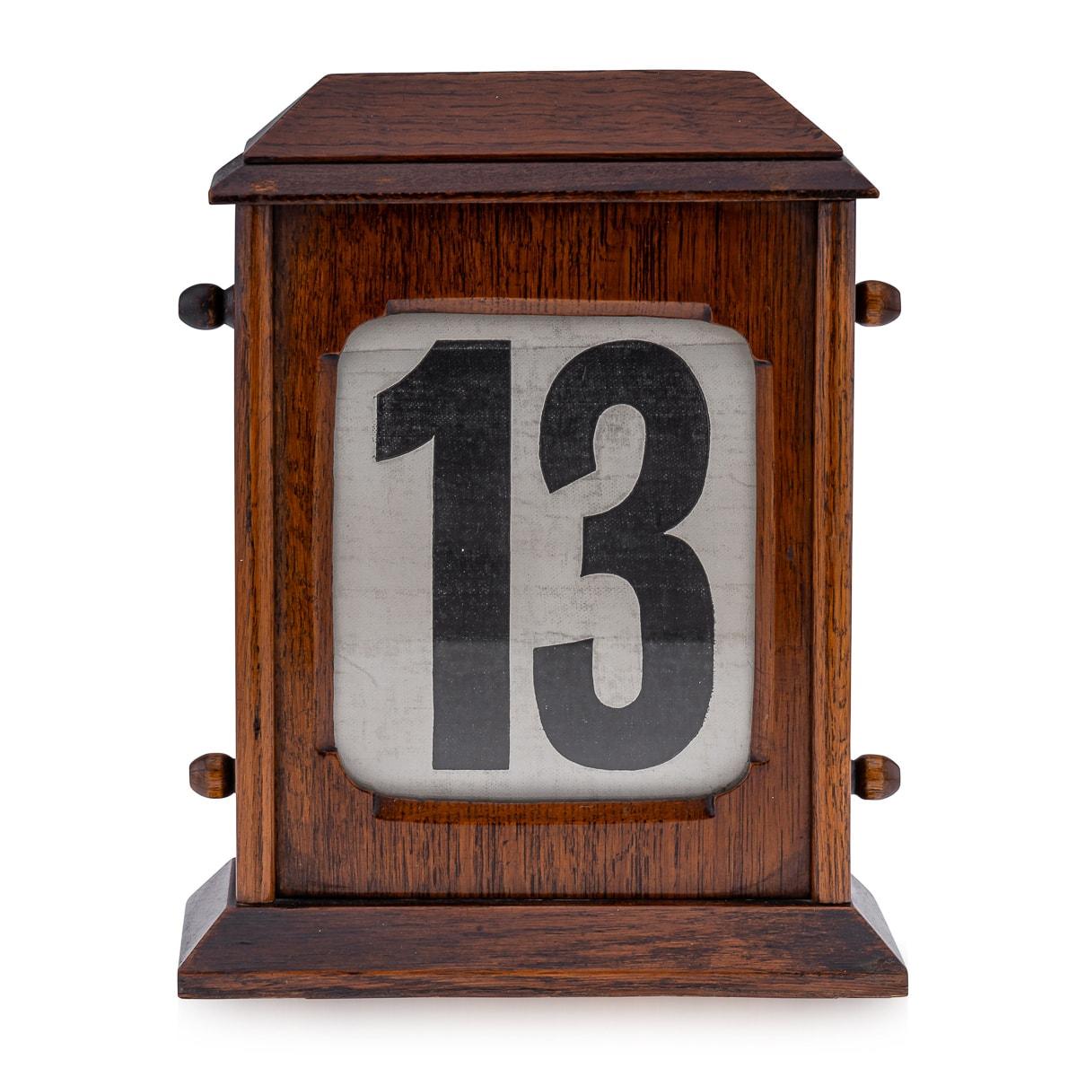 Other Antique 20th Century British Large Mahogany Bank Perpetual Calendar c.1910 For Sale