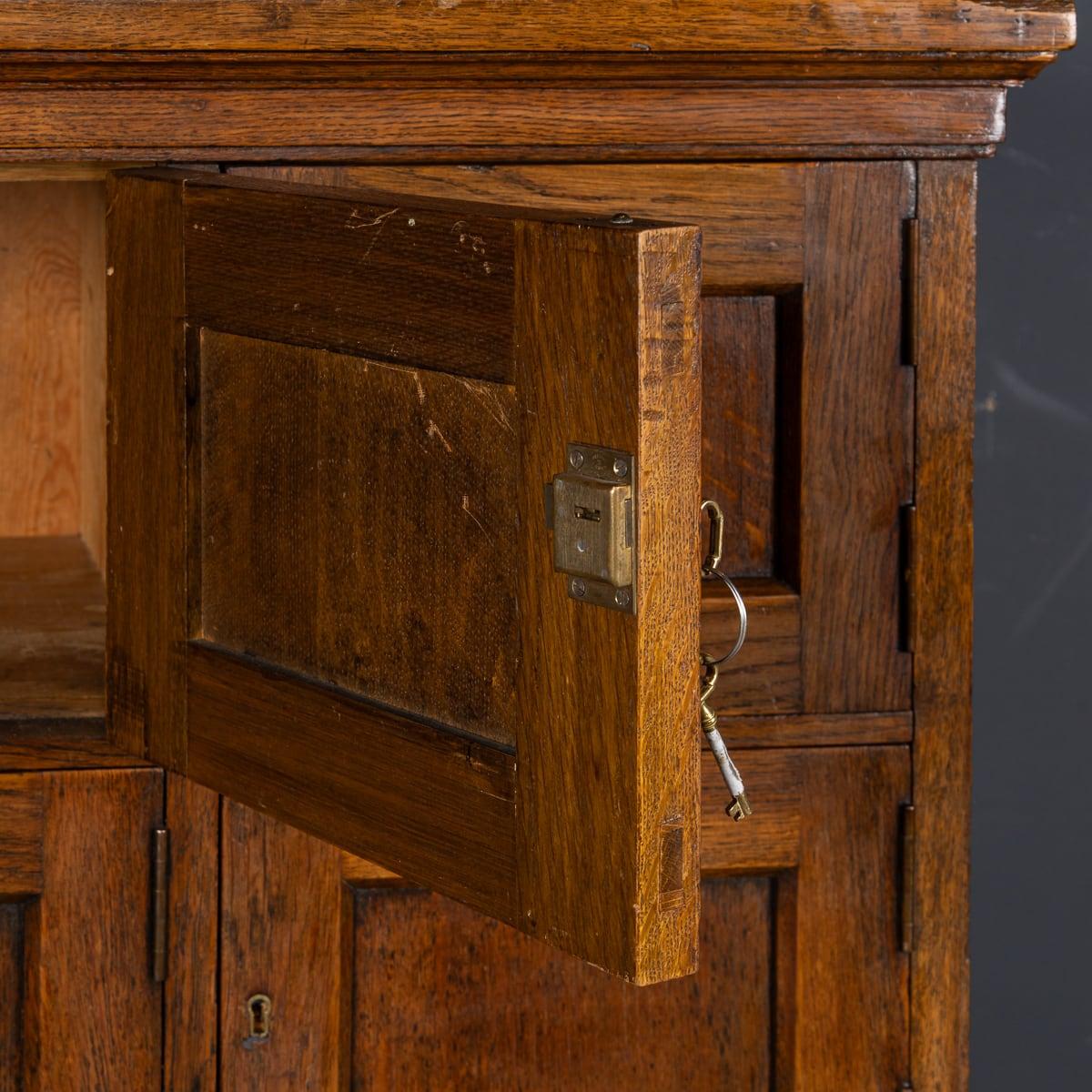 Antique 20th Century British Oak Estate Lockers c.1920 For Sale 10