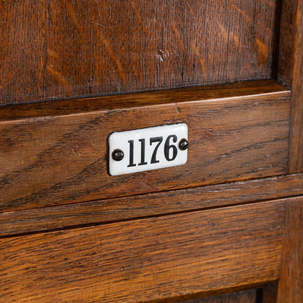 Antique 20th Century British Oak Estate Lockers c.1920 For Sale 5