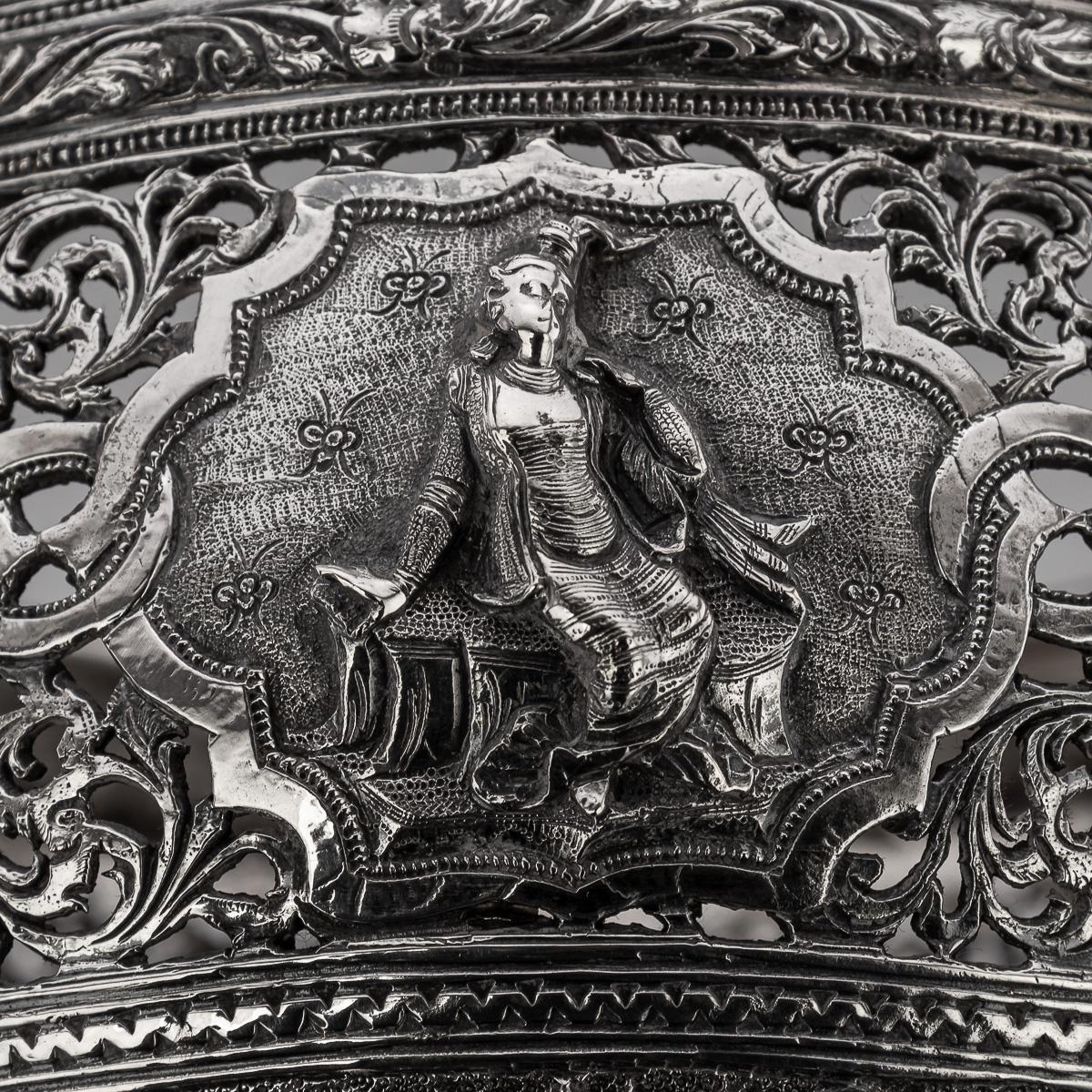 Ancienne coupe birmane en argent massif Maung Yin Maung du 20e siècle, Rangoon c.1905 en vente 4