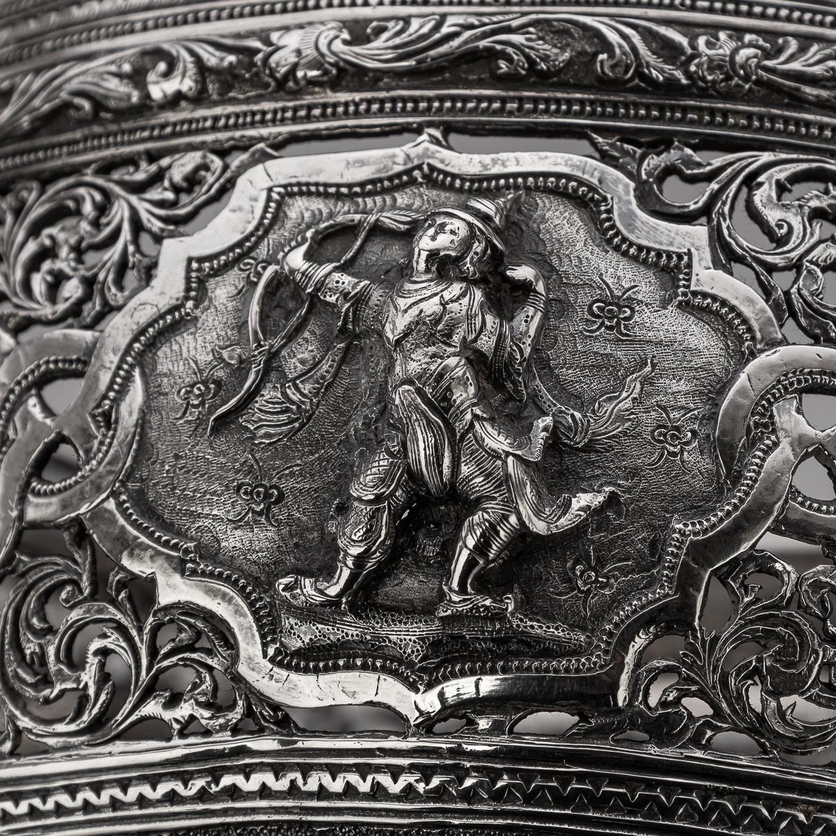 Ancienne coupe birmane en argent massif Maung Yin Maung du 20e siècle, Rangoon c.1905 en vente 7