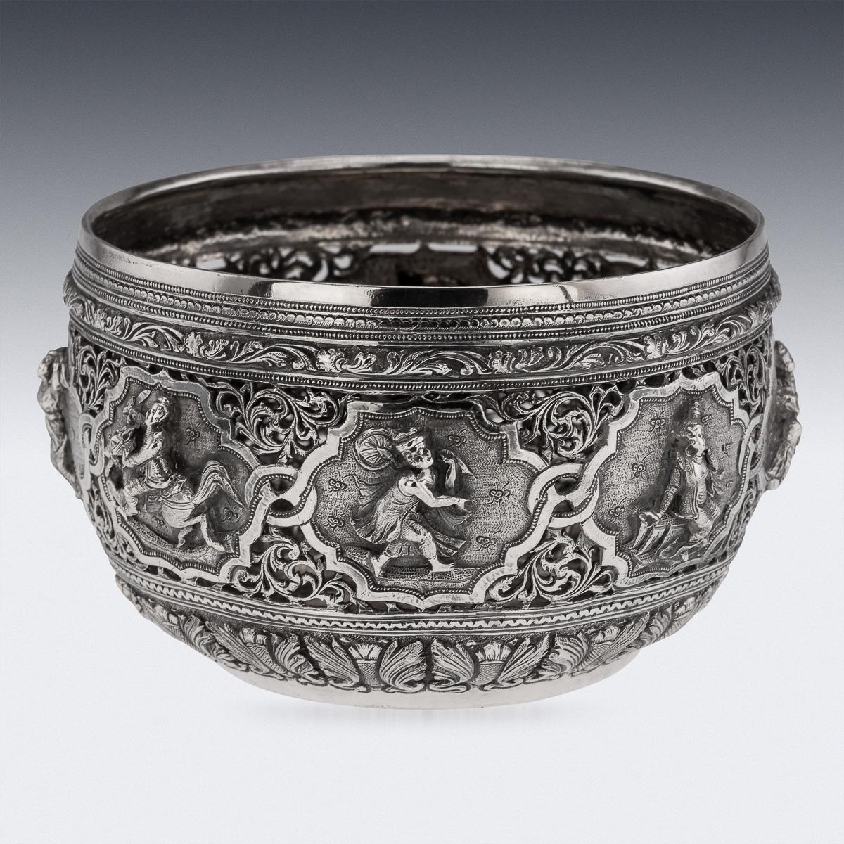 Ancienne coupe birmane en argent massif Maung Yin Maung du 20e siècle, Rangoon c.1905 Bon état - En vente à Royal Tunbridge Wells, Kent