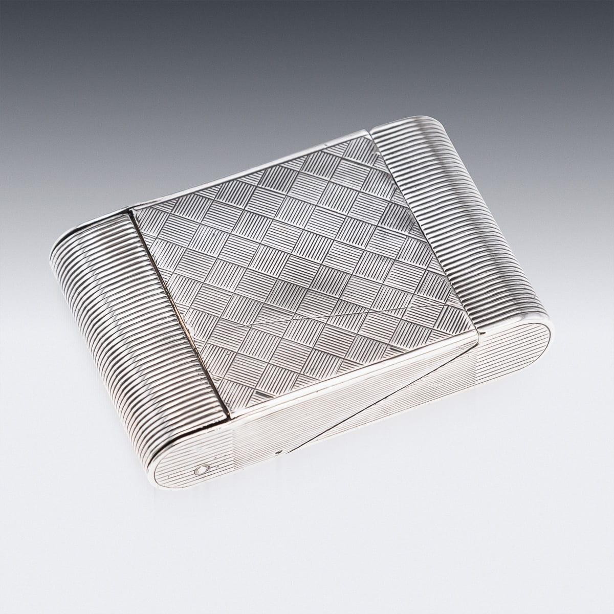 Antique 20th Century Cartier Solid Silver Travel Clock c.1908 For Sale 1