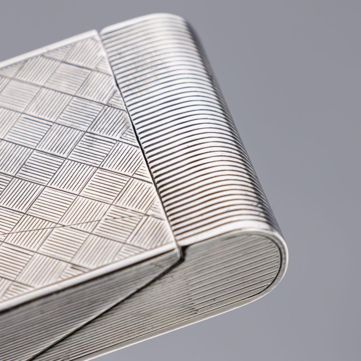 Antique 20th Century Cartier Solid Silver Travel Clock c.1908 For Sale 3