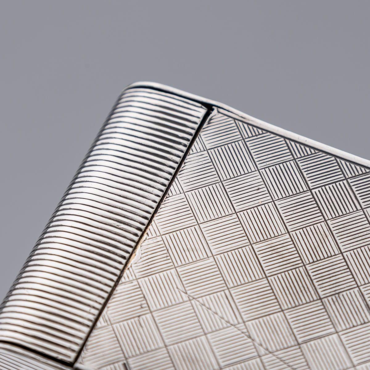 Antique 20th Century Cartier Solid Silver Travel Clock c.1908 For Sale 4