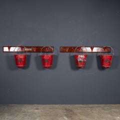 Antique 20th Century Cast Iron Hooks & Fire Buckets, Merryweather & Sons c.1900