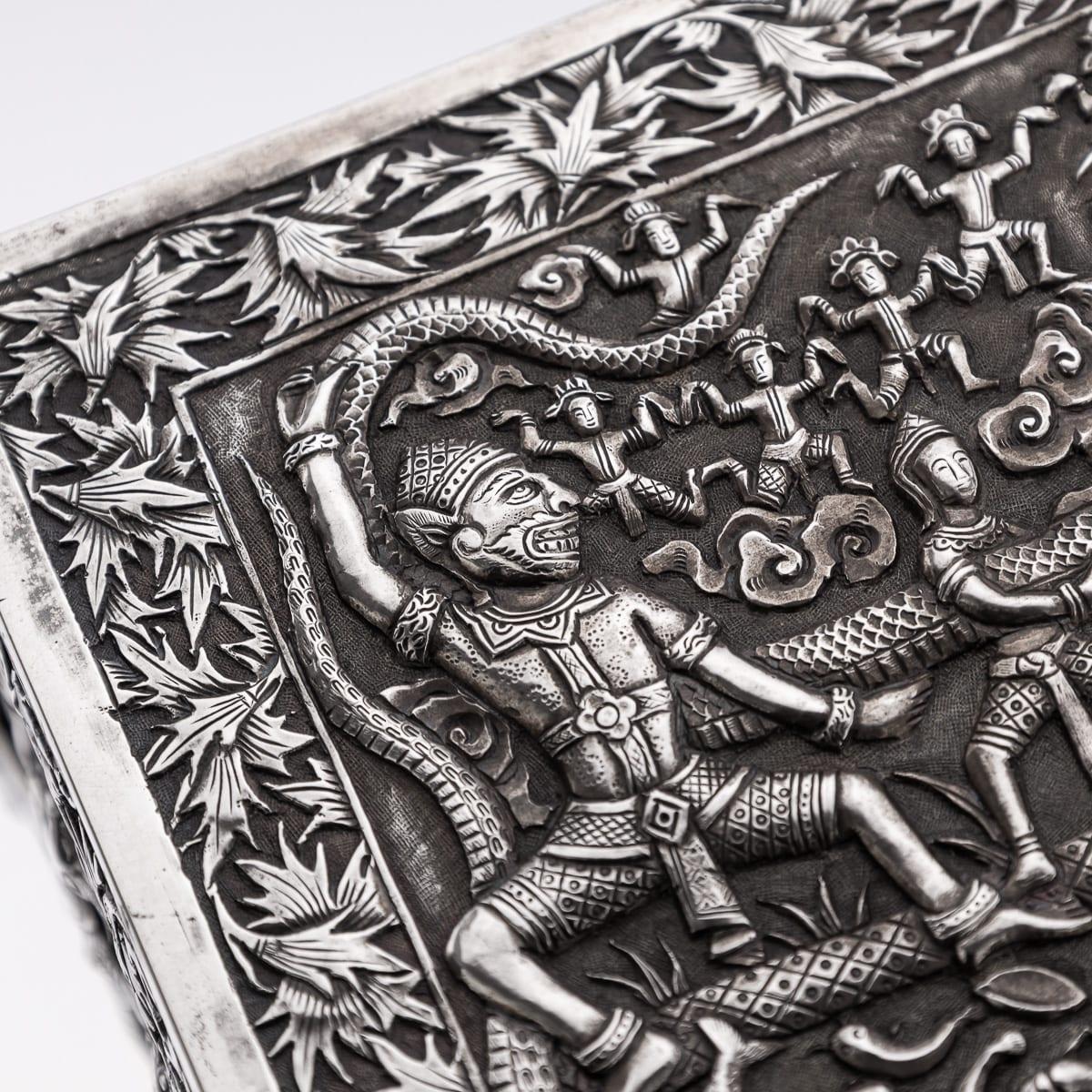 Antique 20th Century Chinese Export Solid Silver 